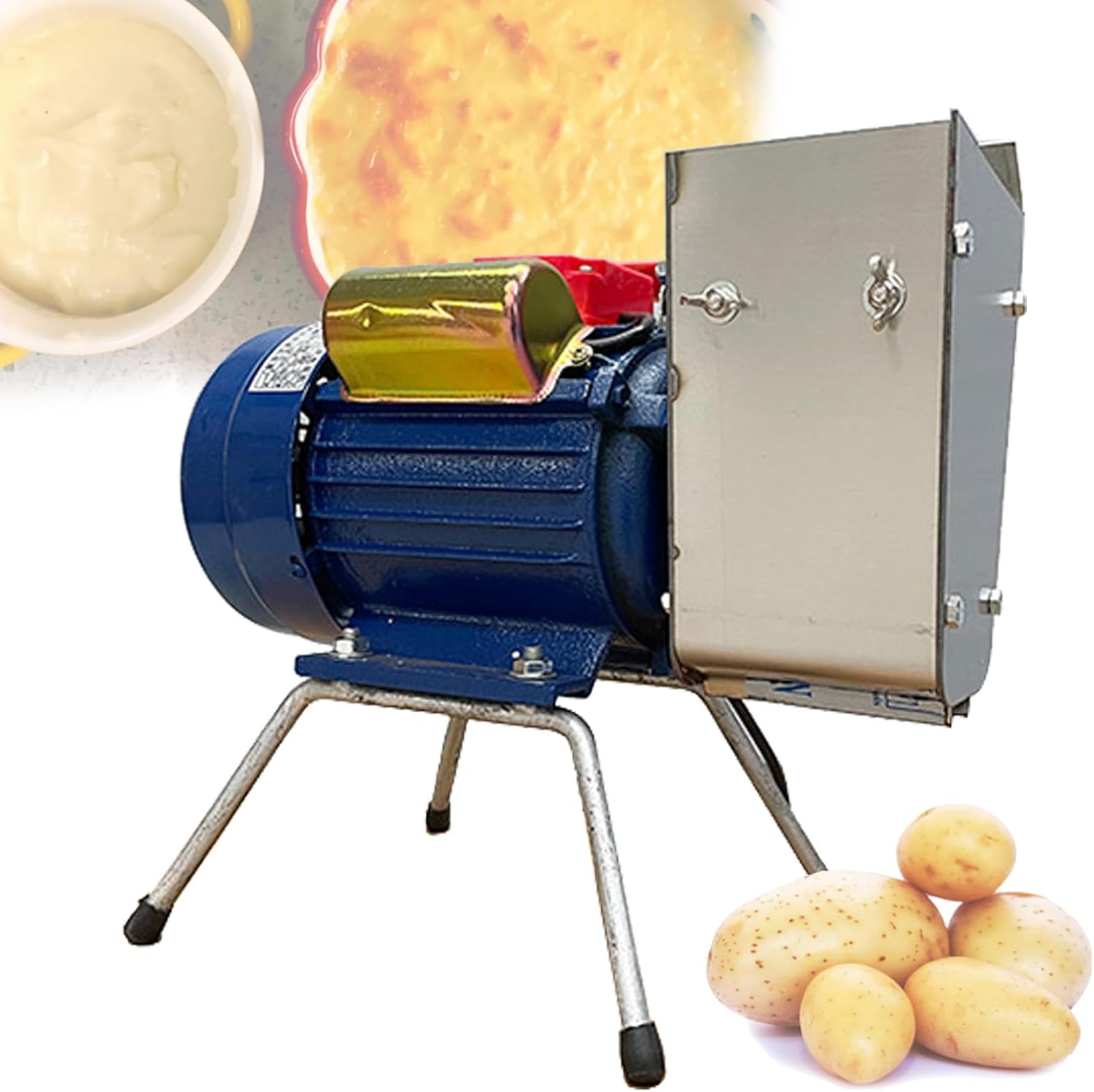 電動ポテトマッシャーマルチツール、業務用キッチンツールステンレススチールポテトライサー、ベビーフード＆スープ用